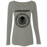 T-Shirts Venetian Grey / S Lovecraft Women's Triblend Long Sleeve Shirt