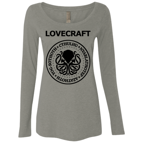 T-Shirts Venetian Grey / S Lovecraft Women's Triblend Long Sleeve Shirt