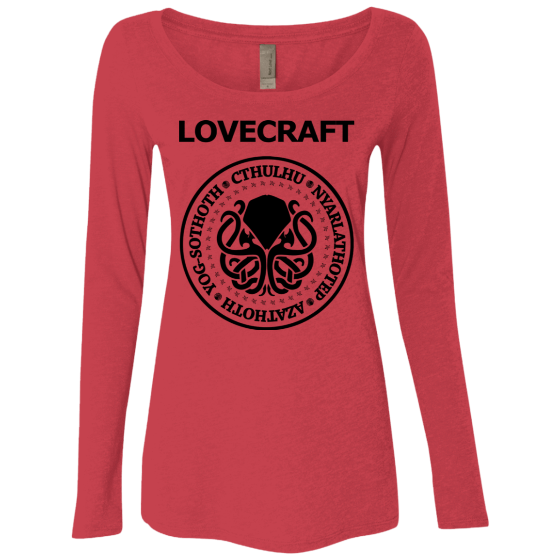 T-Shirts Vintage Red / S Lovecraft Women's Triblend Long Sleeve Shirt