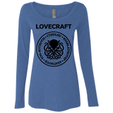 T-Shirts Vintage Royal / S Lovecraft Women's Triblend Long Sleeve Shirt