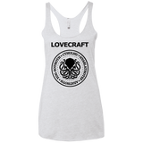 T-Shirts Heather White / X-Small Lovecraft Women's Triblend Racerback Tank