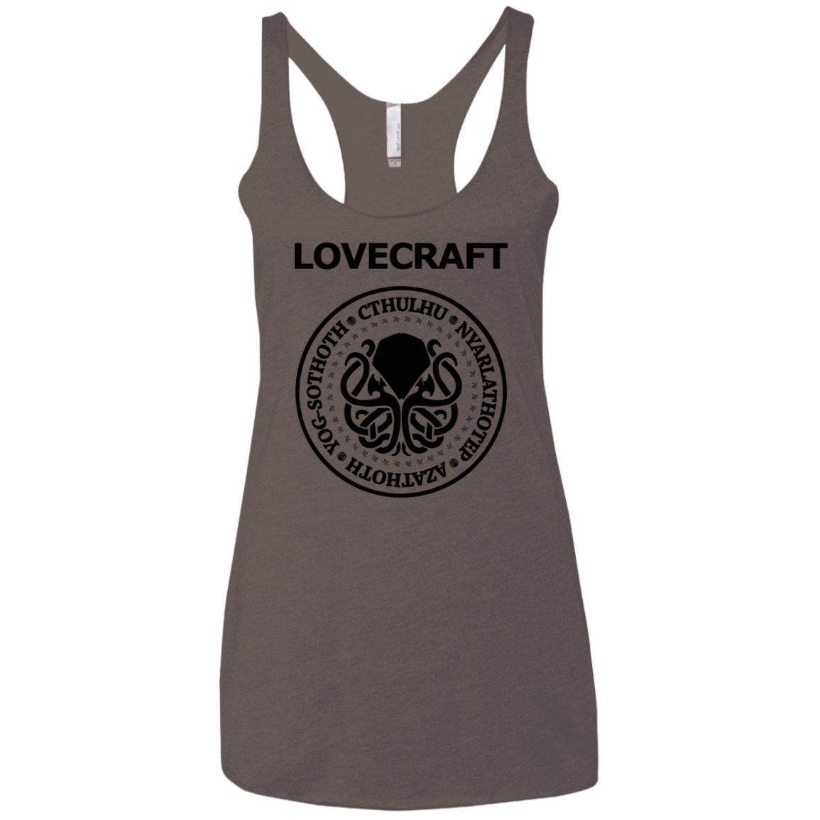T-Shirts Macchiato / X-Small Lovecraft Women's Triblend Racerback Tank