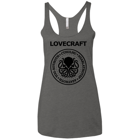 T-Shirts Premium Heather / X-Small Lovecraft Women's Triblend Racerback Tank