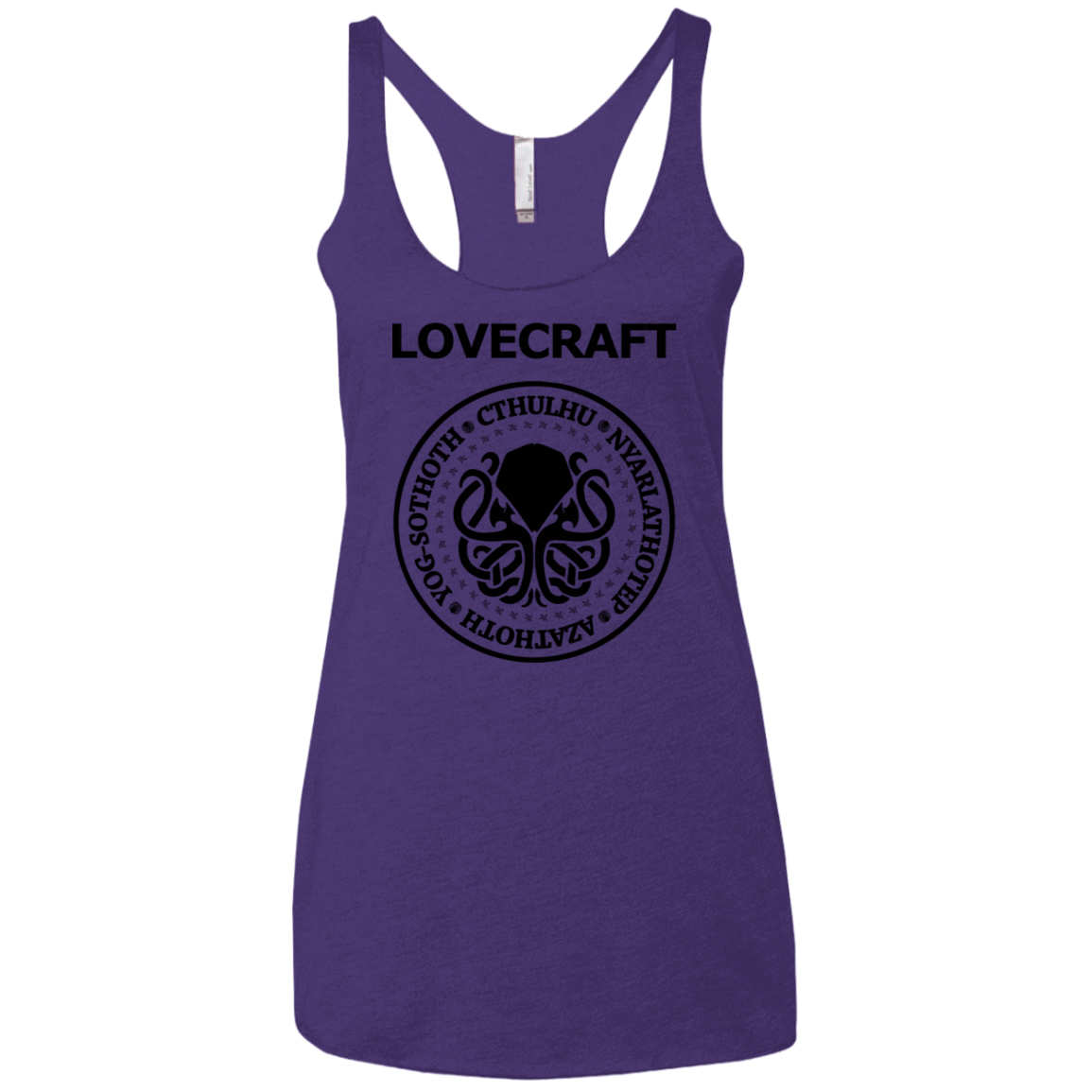 T-Shirts Purple Rush / X-Small Lovecraft Women's Triblend Racerback Tank