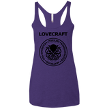 T-Shirts Purple Rush / X-Small Lovecraft Women's Triblend Racerback Tank