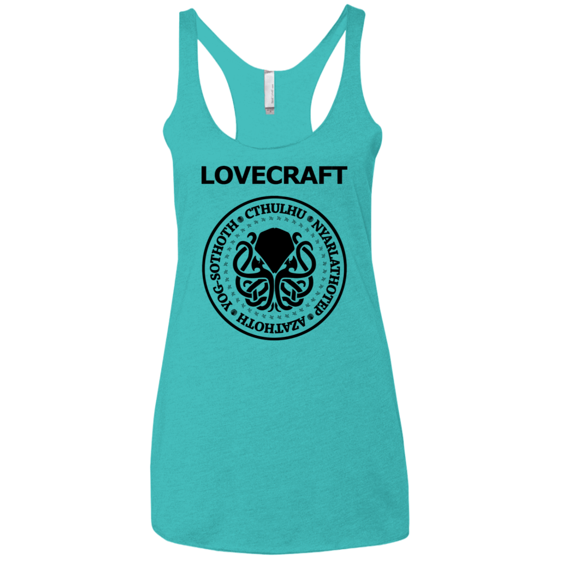 T-Shirts Tahiti Blue / X-Small Lovecraft Women's Triblend Racerback Tank
