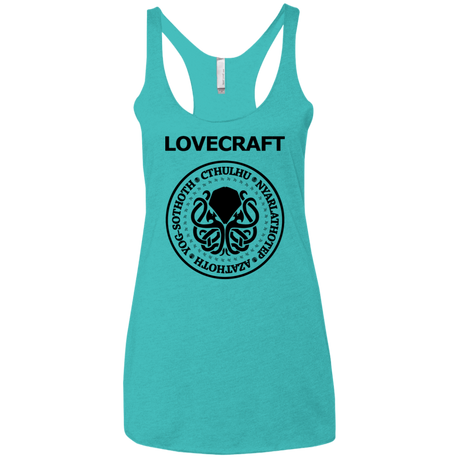 T-Shirts Tahiti Blue / X-Small Lovecraft Women's Triblend Racerback Tank