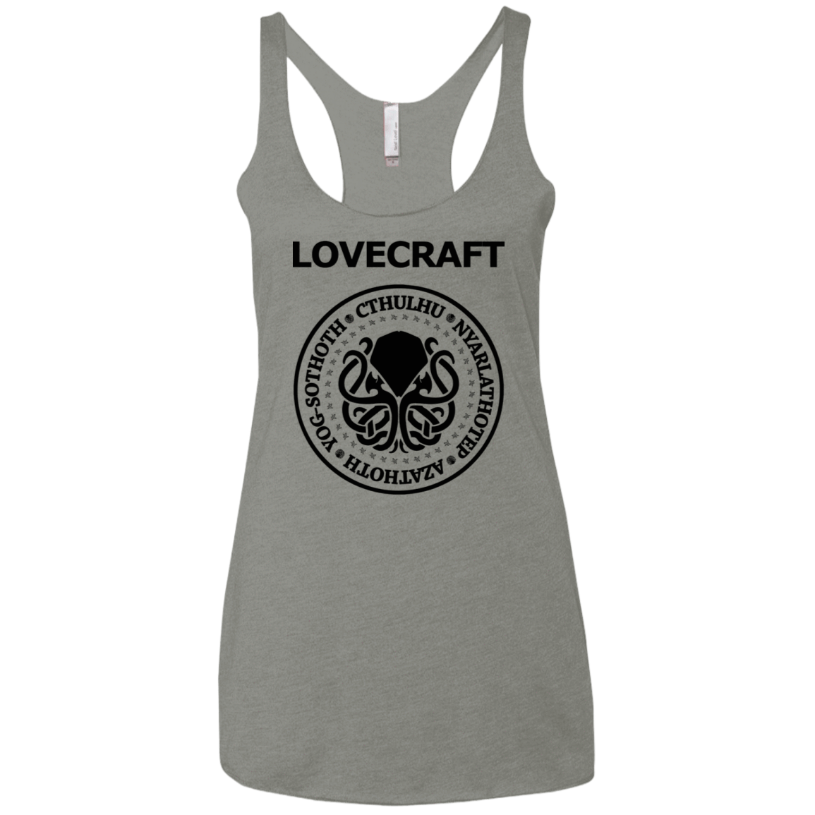 T-Shirts Venetian Grey / X-Small Lovecraft Women's Triblend Racerback Tank