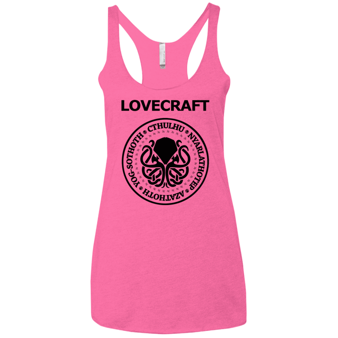 T-Shirts Vintage Pink / X-Small Lovecraft Women's Triblend Racerback Tank