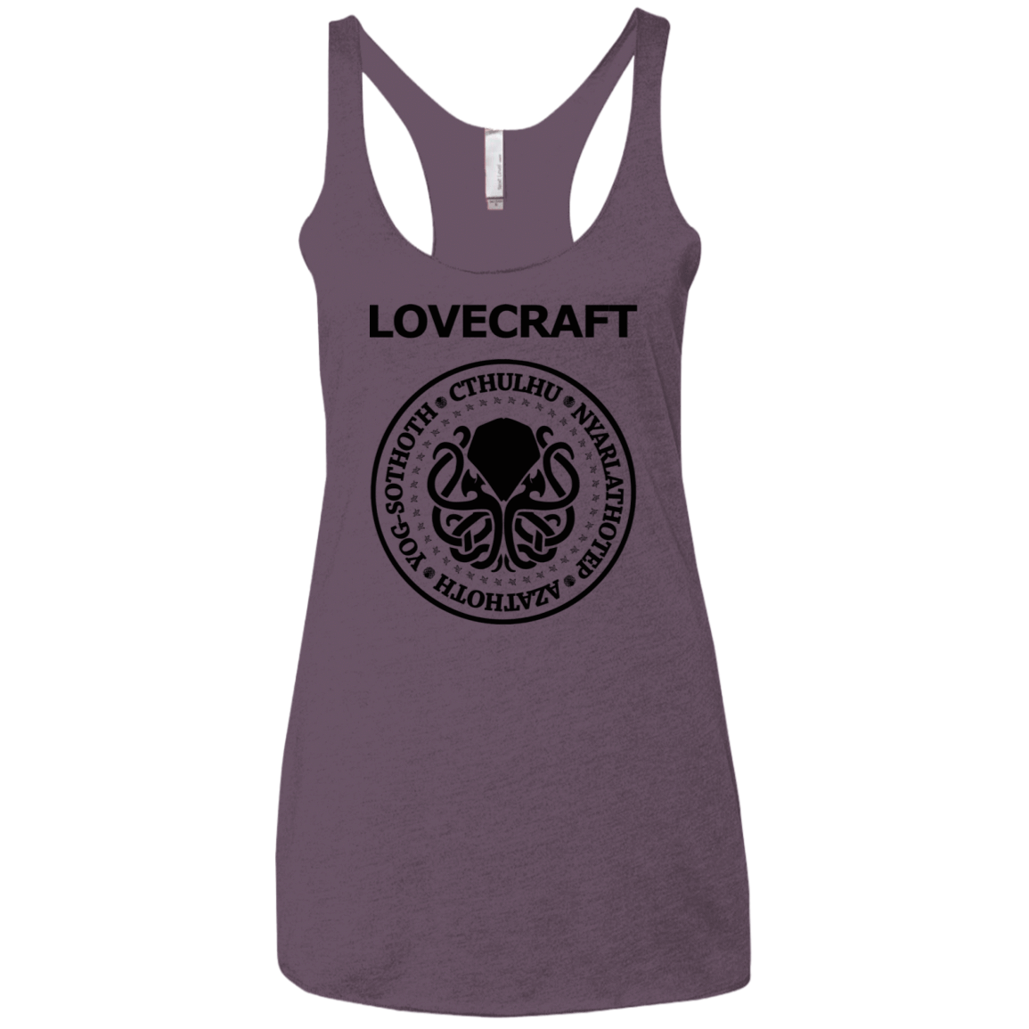 T-Shirts Vintage Purple / X-Small Lovecraft Women's Triblend Racerback Tank