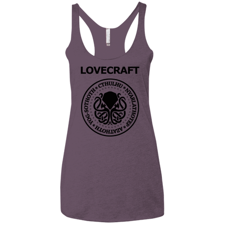 T-Shirts Vintage Purple / X-Small Lovecraft Women's Triblend Racerback Tank