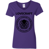 T-Shirts Purple / S Lovecraft Women's V-Neck T-Shirt