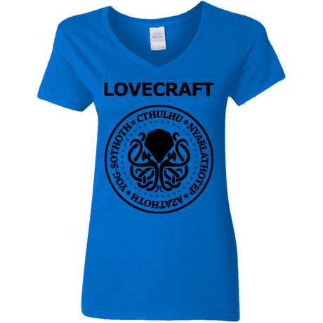 T-Shirts Royal / S Lovecraft Women's V-Neck T-Shirt