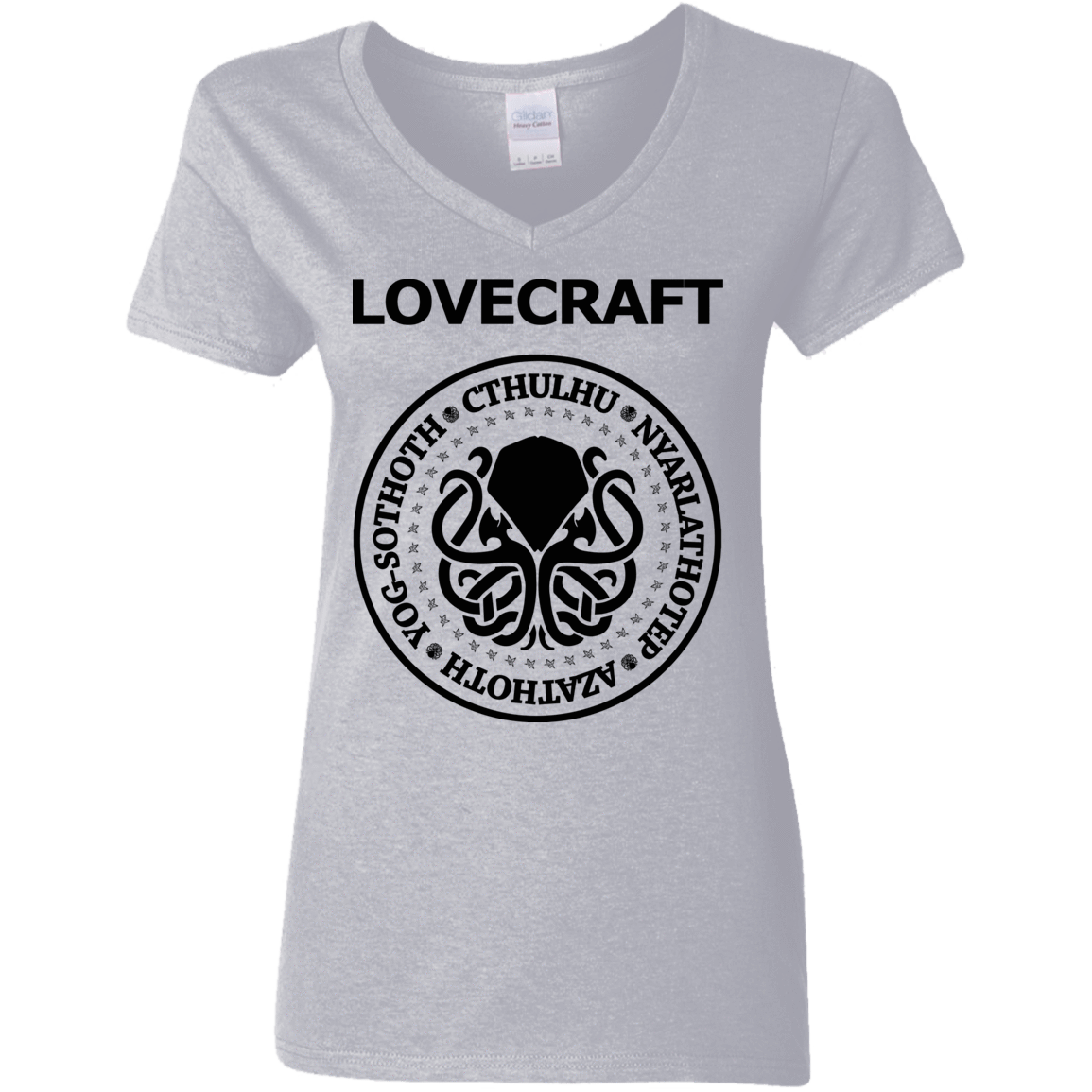 T-Shirts Sport Grey / S Lovecraft Women's V-Neck T-Shirt