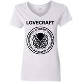 T-Shirts White / S Lovecraft Women's V-Neck T-Shirt