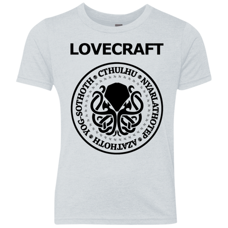 T-Shirts Heather White / YXS Lovecraft Youth Triblend T-Shirt
