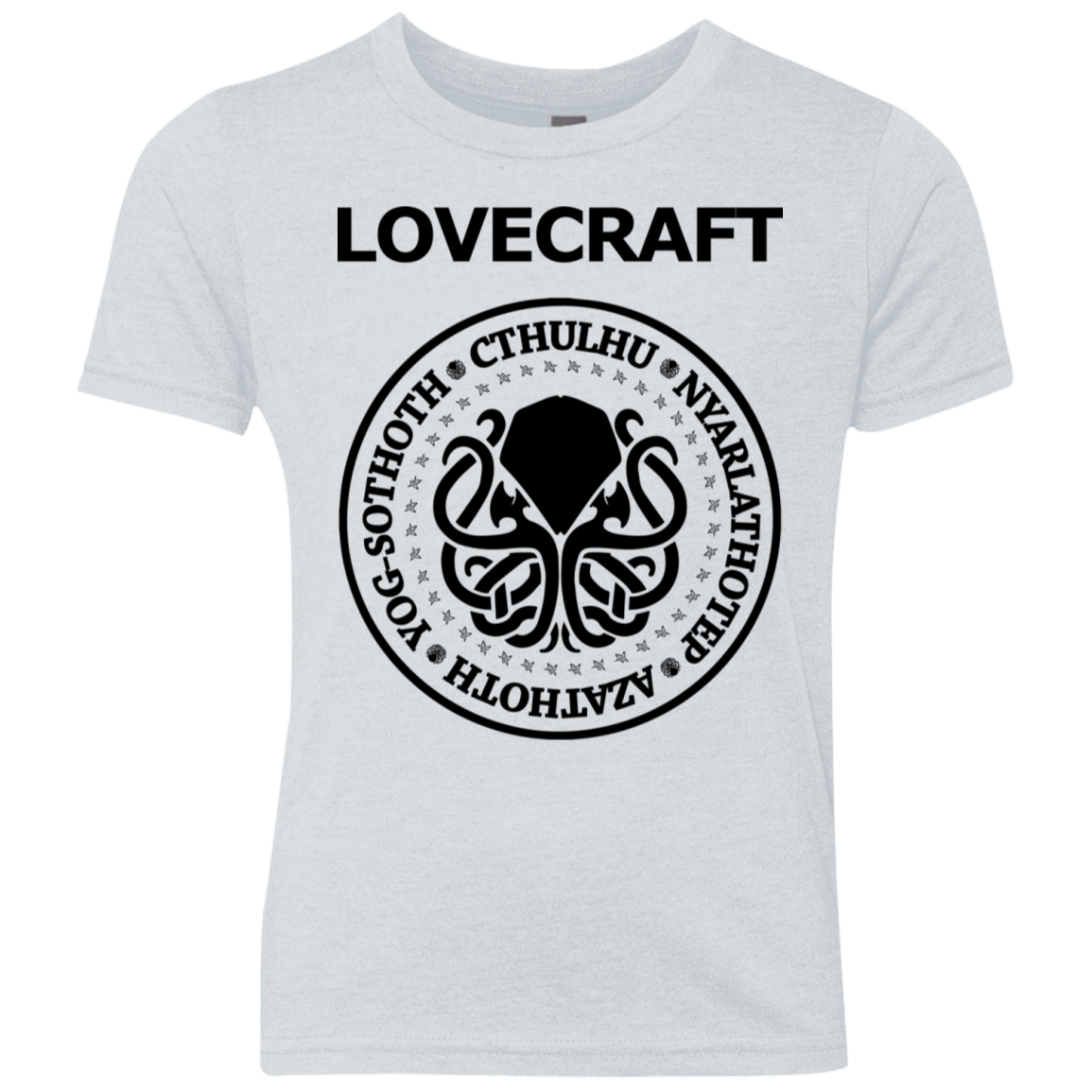 T-Shirts Heather White / YXS Lovecraft Youth Triblend T-Shirt