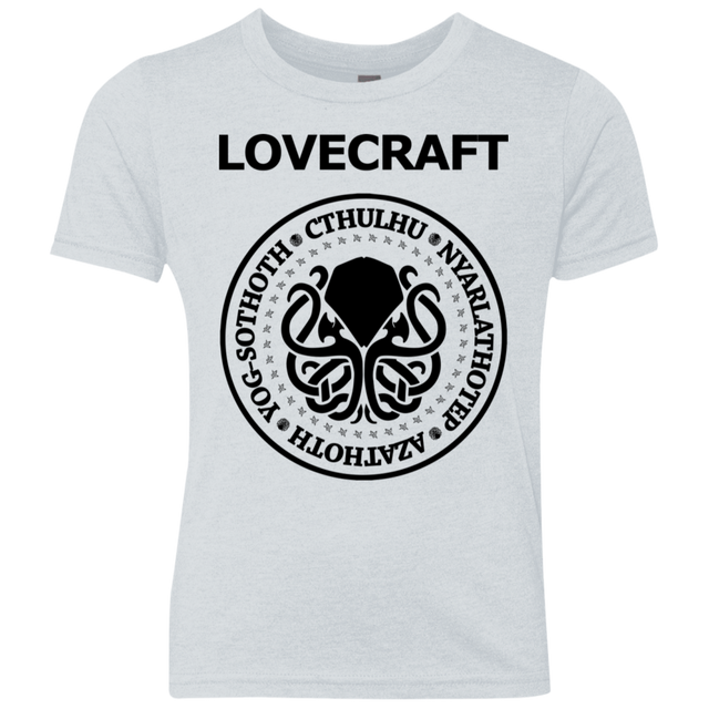 T-Shirts Heather White / YXS Lovecraft Youth Triblend T-Shirt