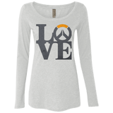 T-Shirts Heather White / Small Loverwatch Women's Triblend Long Sleeve Shirt