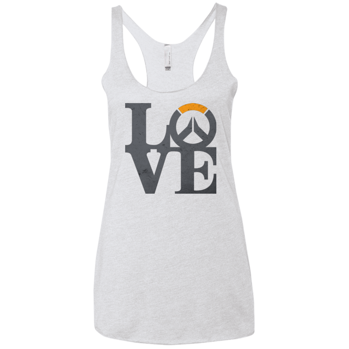 T-Shirts Heather White / X-Small Loverwatch Women's Triblend Racerback Tank