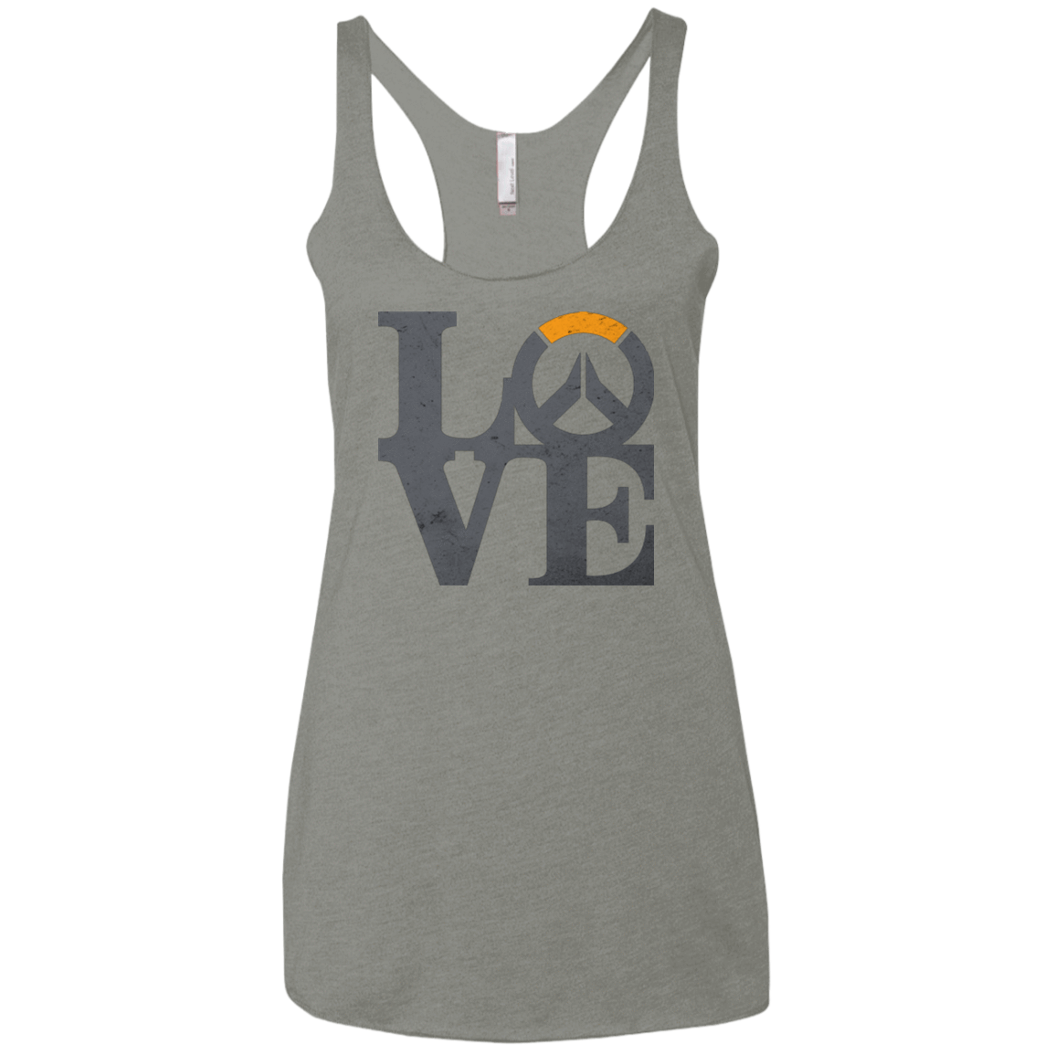 T-Shirts Venetian Grey / X-Small Loverwatch Women's Triblend Racerback Tank