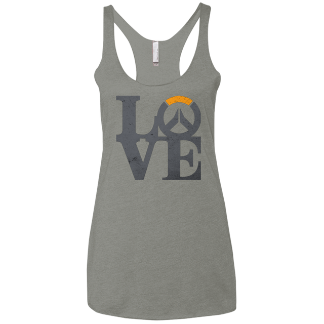 T-Shirts Venetian Grey / X-Small Loverwatch Women's Triblend Racerback Tank