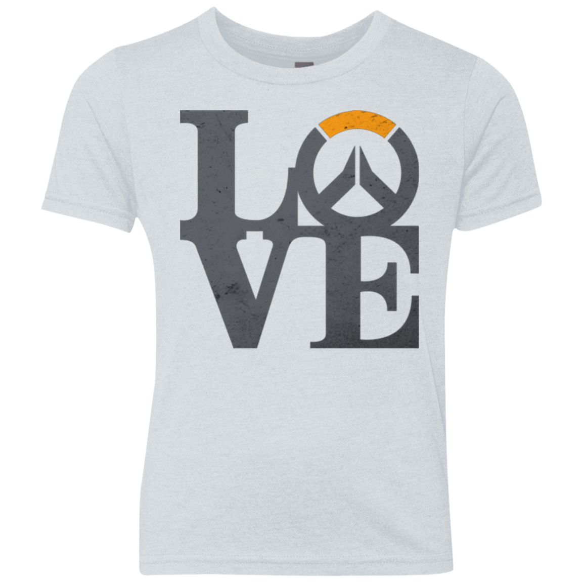 T-Shirts Heather White / YXS Loverwatch Youth Triblend T-Shirt