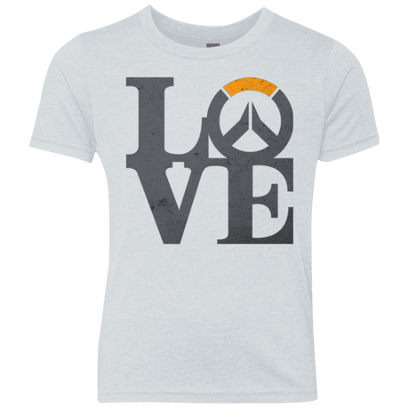 T-Shirts Heather White / YXS Loverwatch Youth Triblend T-Shirt