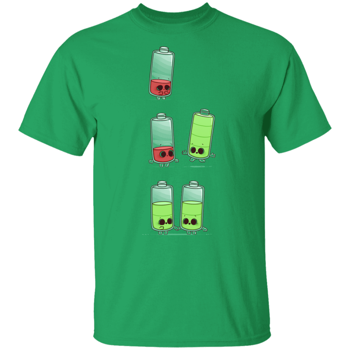 T-Shirts Irish Green / YXS Low Battery Youth T-Shirt