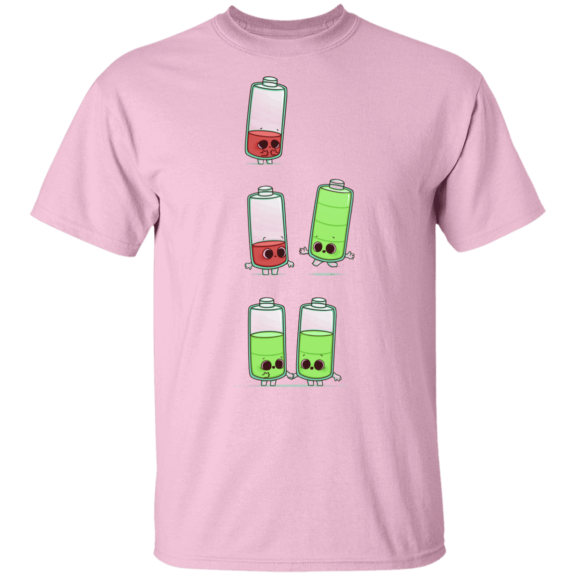 T-Shirts Light Pink / YXS Low Battery Youth T-Shirt