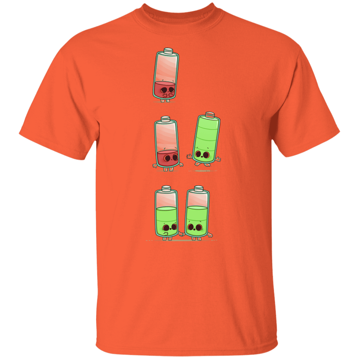 T-Shirts Orange / YXS Low Battery Youth T-Shirt