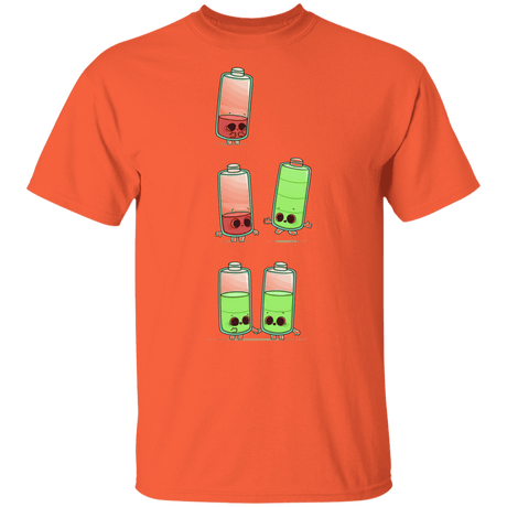 T-Shirts Orange / YXS Low Battery Youth T-Shirt