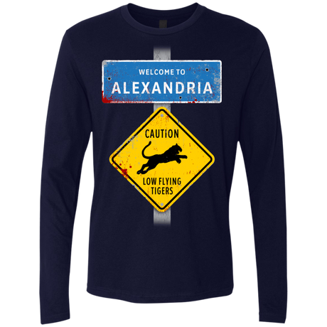 T-Shirts Midnight Navy / Small Low Flying Tigers Men's Premium Long Sleeve