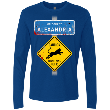 T-Shirts Royal / Small Low Flying Tigers Men's Premium Long Sleeve
