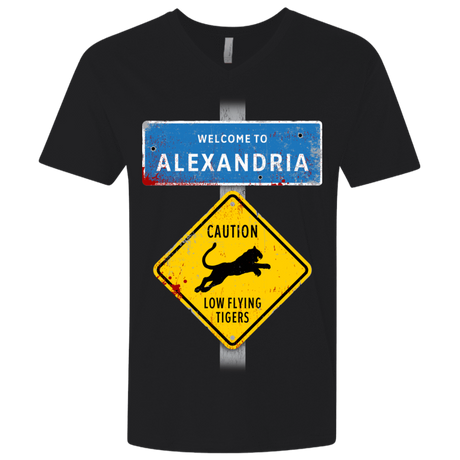 T-Shirts Black / X-Small Low Flying Tigers Men's Premium V-Neck