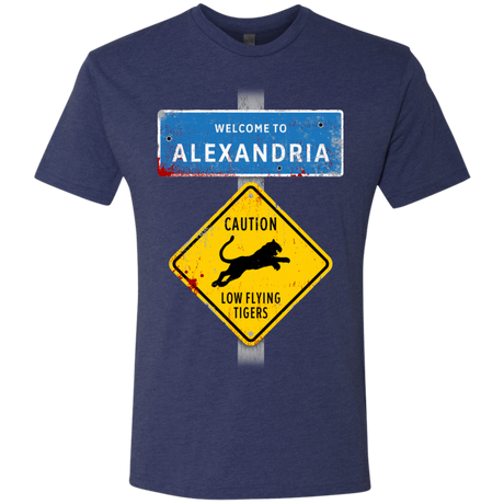 T-Shirts Vintage Navy / Small Low Flying Tigers Men's Triblend T-Shirt