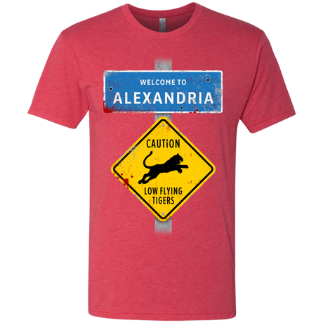 T-Shirts Vintage Red / Small Low Flying Tigers Men's Triblend T-Shirt