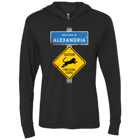 T-Shirts Vintage Black / X-Small Low Flying Tigers Triblend Long Sleeve Hoodie Tee