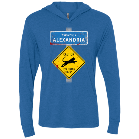 T-Shirts Vintage Royal / X-Small Low Flying Tigers Triblend Long Sleeve Hoodie Tee