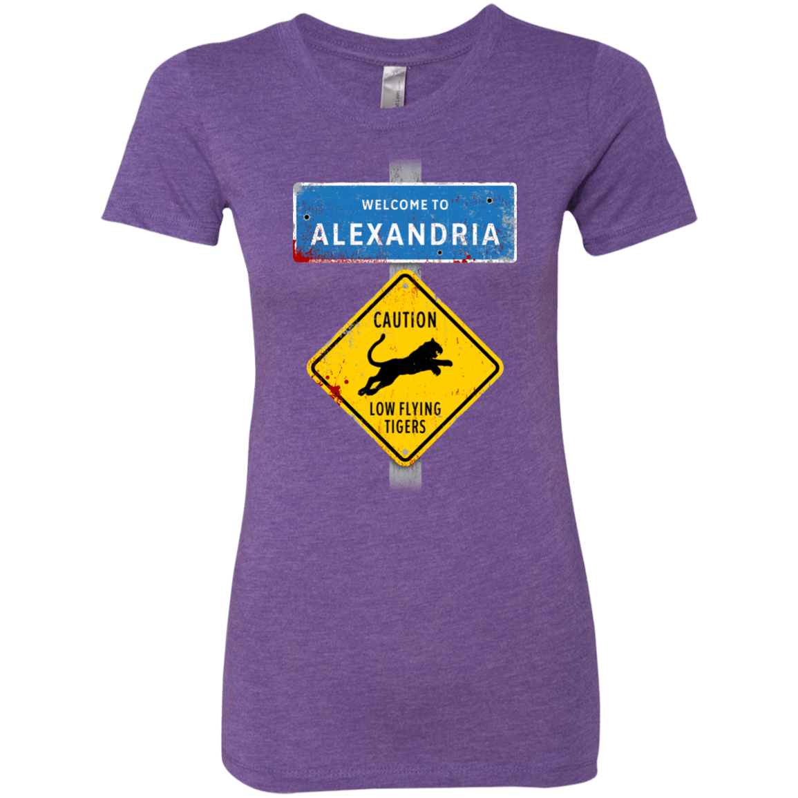 T-Shirts Purple Rush / Small Low Flying Tigers Women's Triblend T-Shirt