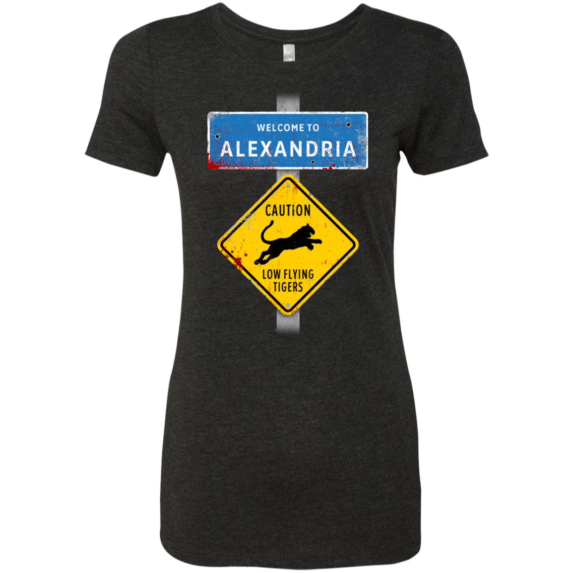 T-Shirts Vintage Black / Small Low Flying Tigers Women's Triblend T-Shirt