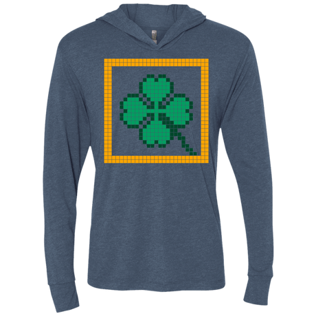 T-Shirts Indigo / X-Small Low Resolution Irish Triblend Long Sleeve Hoodie Tee