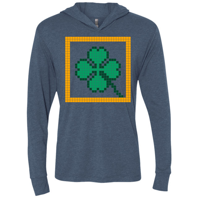 T-Shirts Indigo / X-Small Low Resolution Irish Triblend Long Sleeve Hoodie Tee