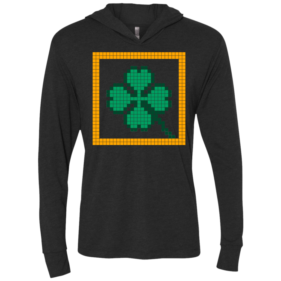 T-Shirts Vintage Black / X-Small Low Resolution Irish Triblend Long Sleeve Hoodie Tee