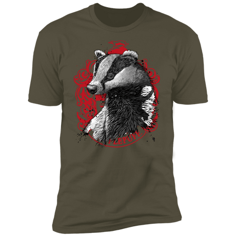 T-Shirts Military Green / S Loyalty and Fairness sumi-e Men's Premium T-Shirt