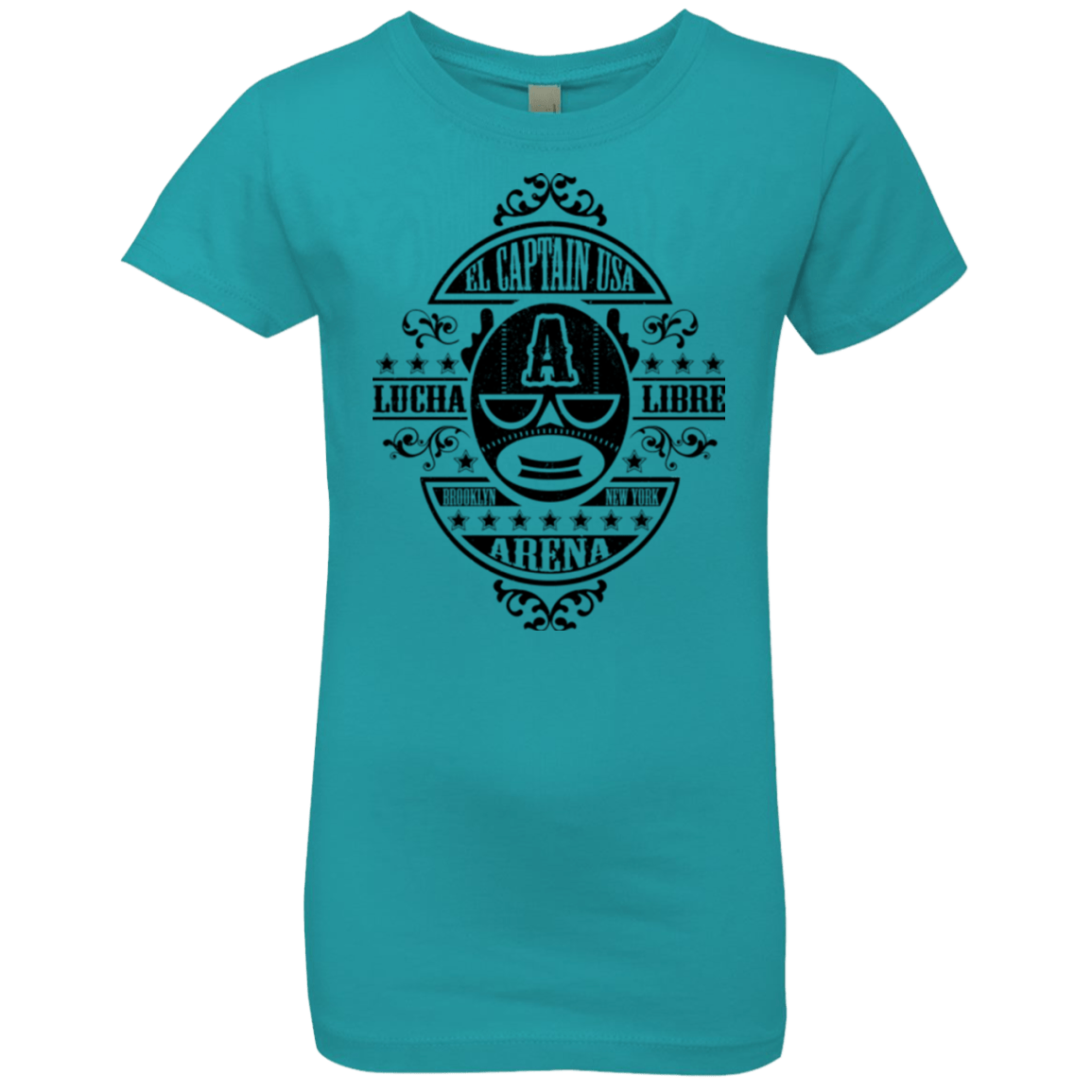 T-Shirts Tahiti Blue / YXS Lucha Captain Girls Premium T-Shirt