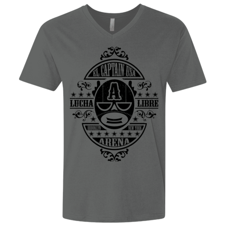 T-Shirts Heavy Metal / X-Small Lucha Captain Men's Premium V-Neck