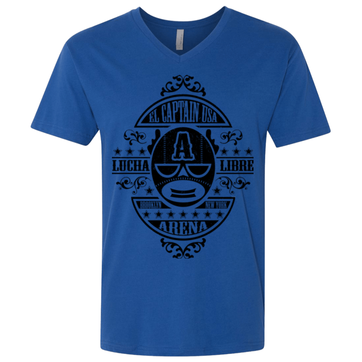 T-Shirts Royal / X-Small Lucha Captain Men's Premium V-Neck