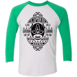 T-Shirts Heather White/Envy / X-Small Lucha Captain Men's Triblend 3/4 Sleeve