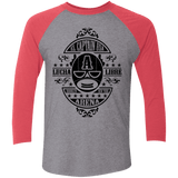 T-Shirts Premium Heather/ Vintage Red / X-Small Lucha Captain Men's Triblend 3/4 Sleeve